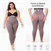 Nebility Tummy Control Shapewear for Women Butt Lifting Shapewear Thigh Slimmer High Waisted Body Shaper Girdles (Purple Brown,X-Large) view 2