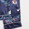 4pcs Soft Pajamas for Women,Silk Pajama Set Robe Lingerie Satin Sleepwear Camisole Long Pants Shorts Sexy (Blue, M) view 3