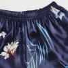 4pcs Soft Pajamas for Women,Silk Pajama Set Robe Lingerie Satin Sleepwear Camisole Long Pants Shorts Sexy (Blue, M) view 4