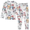 ALAZA Cute Penguin Family Christmas 2 Piece Pajama Set Long Sleeve Top and Pants Sleepwear Unisex 8Y view 1
