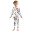 ALAZA Cute Penguin Family Christmas 2 Piece Pajama Set Long Sleeve Top and Pants Sleepwear Unisex 8Y view 2