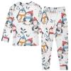 ALAZA Cute Penguin Family Christmas 2 Piece Pajama Set Long Sleeve Top and Pants Sleepwear Unisex 8Y view 3
