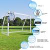 Hokicyos Soccer Goal for Backyard 86, 64 and 106.5 Soccer Goals with Soccer Target Net and Mark Cones, Weatherproof Soccer Goals with One Carry Bag and Net for Adults' Practice or Games view 2