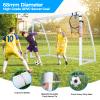 Hokicyos Soccer Goal for Backyard 86, 64 and 106.5 Soccer Goals with Soccer Target Net and Mark Cones, Weatherproof Soccer Goals with One Carry Bag and Net for Adults' Practice or Games view 4