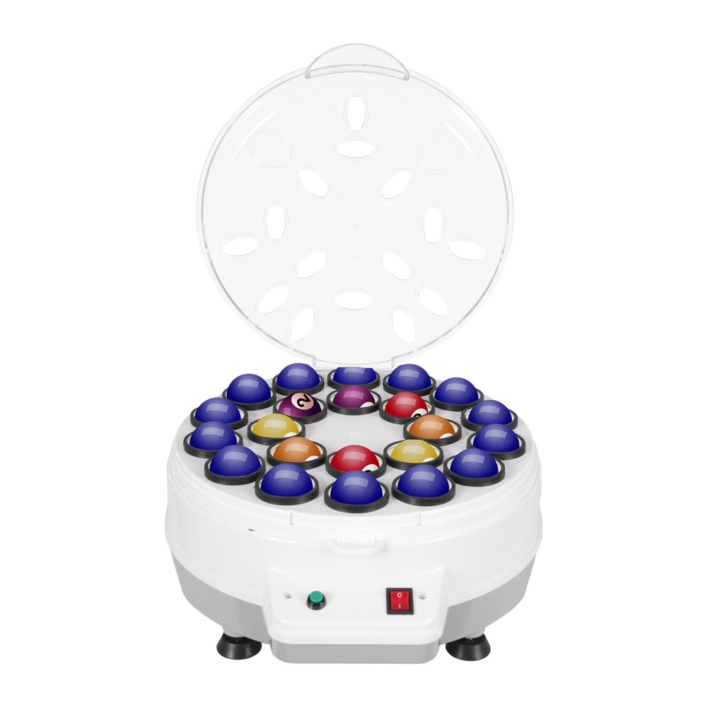 CNCEST Automatic Billiard Balls Cleaner and Polisher,Pool Ball Polisher for 22 Billiard and Snooker Balls,110V 180W Electronic Pool Ball Polishing and Cleaning Machine (22 Balls)