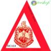 Delta Sigma/ Theta Sorority, Inc. Round Crest Luggage Tag [Red - 3.125" x 4.5"] - ID#13545 view 3