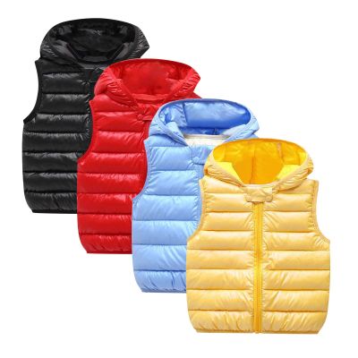 AIMAOMI Baby Girls&Boys Winter Cute High Neck Vest Lightweight Puffer Sleeveless Jacket Zip Up Hooded (Black, 2-3 Years)
