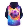 Belidome 3D Galaxy Soccer Boys Zip Up Hoodie Jacket Sweatshirt with Front Pocket & Long Sleeve & Hooded Comfy Hoodies view 3