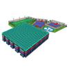 KYTGFH 12 Inches Basketball Court Kindergarten Modular Interlocking Sports Floor Tiles Indoor Outdoor Weatherproof Plastic Flooring Floor Mats,Light Green,1PCS view 1