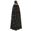 Juiimr Math Teacher Gifts Long Hooded Cape Cloak For Halloween Carnival Theme Party Cosplay Costume Decor view 4