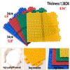 KYTGFH 34CM Outdoor Modular Interlocking Floor Tiles, Basketball Court Badminton Court Gymnasium Non,Slip wear,Resistant Sports Floor,Blue,9PCS view 2