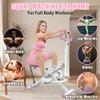 Squat Machine for Home - Exercise Machine with Adjustable Resistance Bands Row-N-Ride Squat Assist Trainer for Glutes Ab Back Legs Workout(Pink) view 2