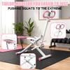 Squat Machine for Home - Exercise Machine with Adjustable Resistance Bands Row-N-Ride Squat Assist Trainer for Glutes Ab Back Legs Workout(Pink) view 3
