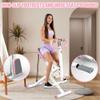 Squat Machine for Home - Exercise Machine with Adjustable Resistance Bands Row-N-Ride Squat Assist Trainer for Glutes Ab Back Legs Workout(Pink) view 4
