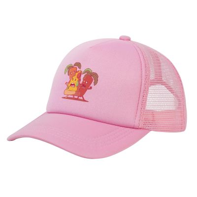 Angry Carrots Eating Pizza Baseball Cap Women Men Mesh Back Hat Adjustable Trucker Hats Sun Hat