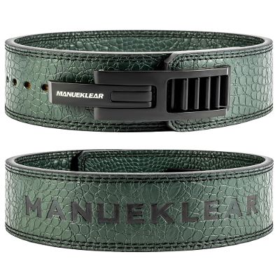 MANUEKLEAR Lifting Belt Lever for Men Women, 10mm Quick Locking Lever Belt Weightlifting with Adjustable Buckle, Lever Weight Lifting Belt for Powerlifting & Deadlifts