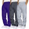 Mens 3 Pack Sweatpants Loose Fleece Casual Trousers Elastic Waist Drawstring Jogger Pants Baggy Running Sports Pants view 1