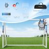 Hokicyos Soccer Goal for Backyard 106.5, 64 and 86 Soccer Goals with TrainningTarget Net and Mark Cones, Weatherproof Soccer Goals with One Carry Bag and Net for Adults' Practice or Games view 4