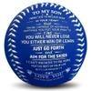 Moactiv A Meaningful Gift for Your Son: Motivational Baseball, Printed with Inspiring Words view 1