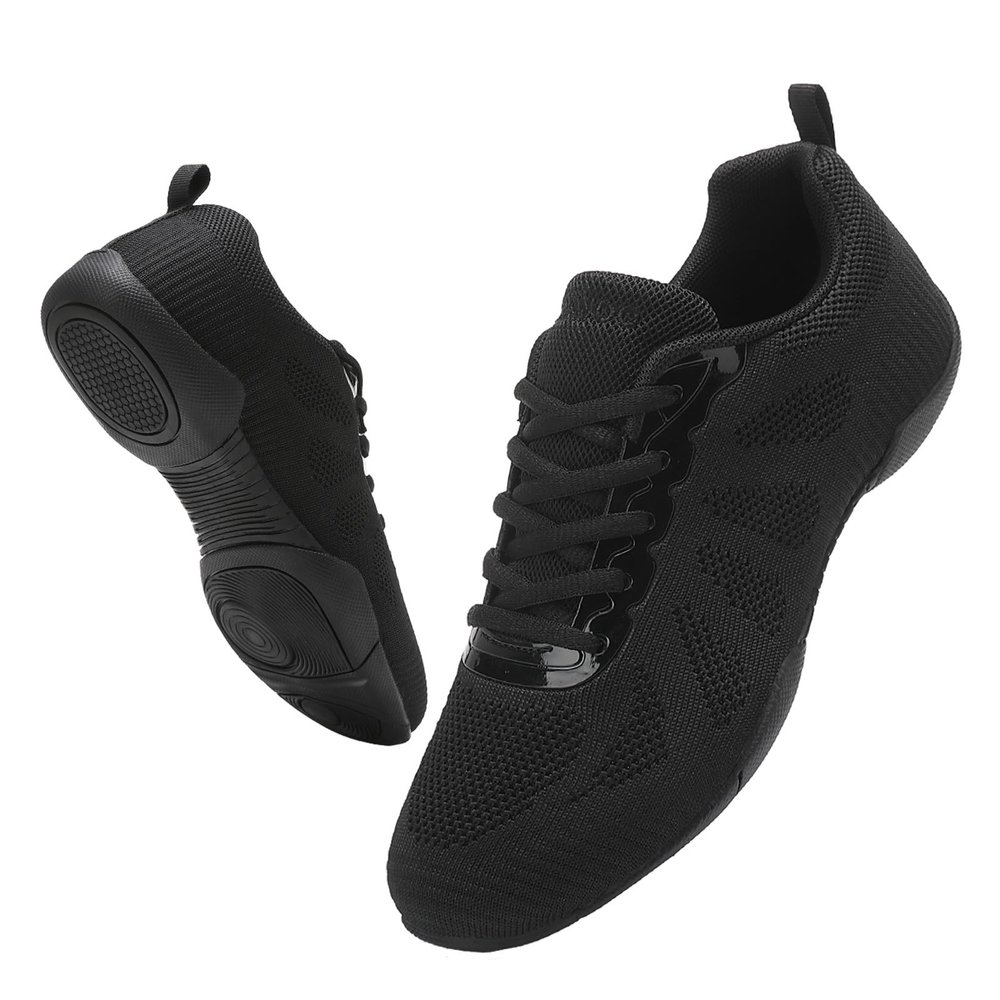 OITLSR Cheer Shoes Girls Black Cheerleading Dance Shoes Athletic Training Tennis Breathable Youth Competition Cheer Sneakers Big Kid Size 5.5 Black 37