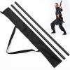 ShinyRelief 2 Pcs Foam Padded Sticks Martial Arts Training Stick, Foam Padded Practice Bar with Carrying Bag for Safe Practice Training Martial Arts and Karate(Black,3.94 ft) view 1