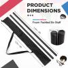 ShinyRelief 2 Pcs Foam Padded Sticks Martial Arts Training Stick, Foam Padded Practice Bar with Carrying Bag for Safe Practice Training Martial Arts and Karate(Black,3.94 ft) view 2