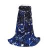 YQxwJL Glow In The Dark Print Full-Length Hooded Cloak, Unisex Cloak, Witch Wizard Cape,For Halloween Cosplay Party view 3