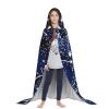 YQxwJL Glow In The Dark Print Full-Length Hooded Cloak, Unisex Cloak, Witch Wizard Cape,For Halloween Cosplay Party view 4