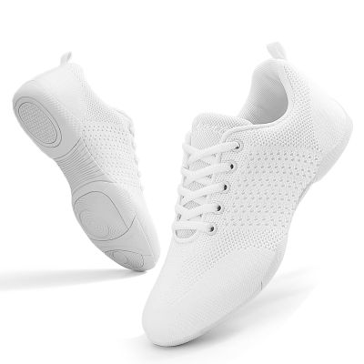OITLSR Girls Cheer Shoes White Youth Cheerleading Shoes Dance Athletic Training Breathable Dancing Lightweight Competition Comfortable Sport Sneakers Big Kid Size 5.5 White 37