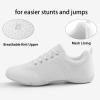 OITLSR Girls Cheer Shoes White Youth Cheerleading Shoes Dance Athletic Training Breathable Dancing Lightweight Competition Comfortable Sport Sneakers Big Kid Size 5.5 White 37 view 2