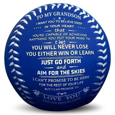 Moactiv A Meaningful Gift for Your Grandson: Motivational Baseball, Printed with Inspiring Words