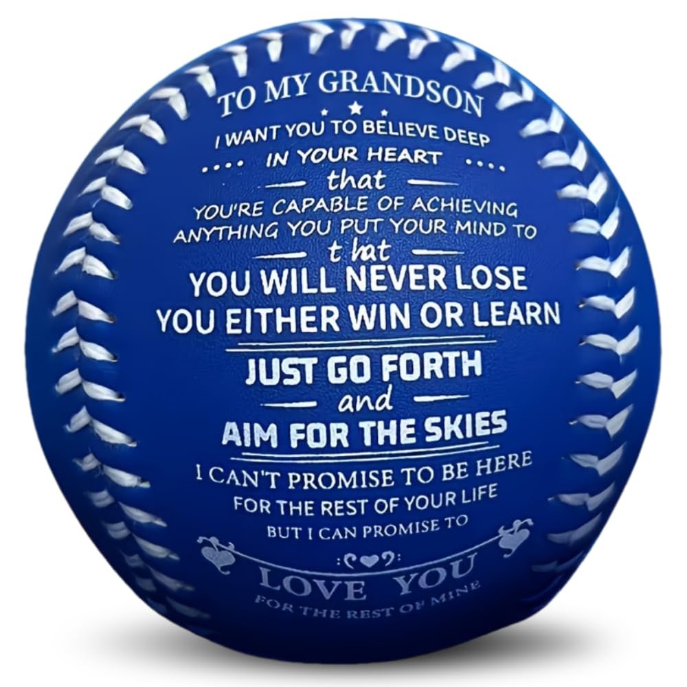 Moactiv A Meaningful Gift for Your Grandson: Motivational Baseball, Printed with Inspiring Words