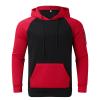 ,2 Piece Hoodie Casual Pants,Men's 2 Piece Sweatsuit Set Hoodie and Jogger Pants Long Sleeve Comfortable Athletic Tracksuit for Casual Wear,Red,Medium view 3