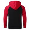 ,2 Piece Hoodie Casual Pants,Men's 2 Piece Sweatsuit Set Hoodie and Jogger Pants Long Sleeve Comfortable Athletic Tracksuit for Casual Wear,Red,Medium view 4