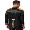 Agoky Mens Hippie Music Star 1960s Xmas SGT Sergeant Pepper Jacket Halloween Costumes Black Small view 2