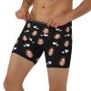 Nsipan Custom Boxers for Men with Funny Face Customized Long Underwear for Boyfriend Husband Personalized with Photo Gifts for Valentines Day Anniversary Birthday view 3