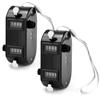 QWORK 2 Pack Black Dual Pitch Counter - Tally Click Counter/Score Tracker/Digital Counter for Baseball Pitches - Handheld and Lightweight with 9999 Max Count view 1