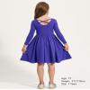 Stelle Girls Cotton Long Sleeve Dress Twirl Dress,Indigo,10 Years view 3