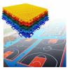 KYTGFH 10PCS 12in Outdoor Court Floor Tiles for Basketball Badminton Pickle Balls, Weather Resistant Modular Interlocking Floor Mats,Blue,10PCS view 1