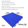 KYTGFH 10PCS 12in Outdoor Court Floor Tiles for Basketball Badminton Pickle Balls, Weather Resistant Modular Interlocking Floor Mats,Blue,10PCS view 2