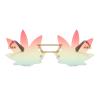LJCZKA Maple Leaf Shape Sunglasses Women Men - Rimless Funky Glasses Rave Festival Party Halloween Christmas Accessories (Gold Red Yellow Green) view 2