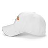 A Boy on a Skateboard Baseball Cap Women Men Hat Adjustable Truck Driver Baseball Caps Sun Hat White view 3