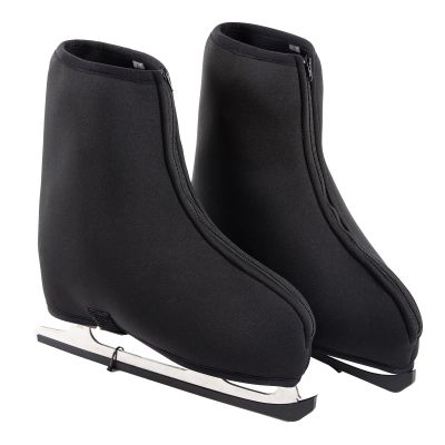 Thermal Skate Covers,Skating Boot Covers,Insulated Neoprene Warm Skating Cover For Kids Youth Adults Men Women Boys Girls,Skate Shoe Cover For Figure Skating Ice Skating Accessories (White, S)