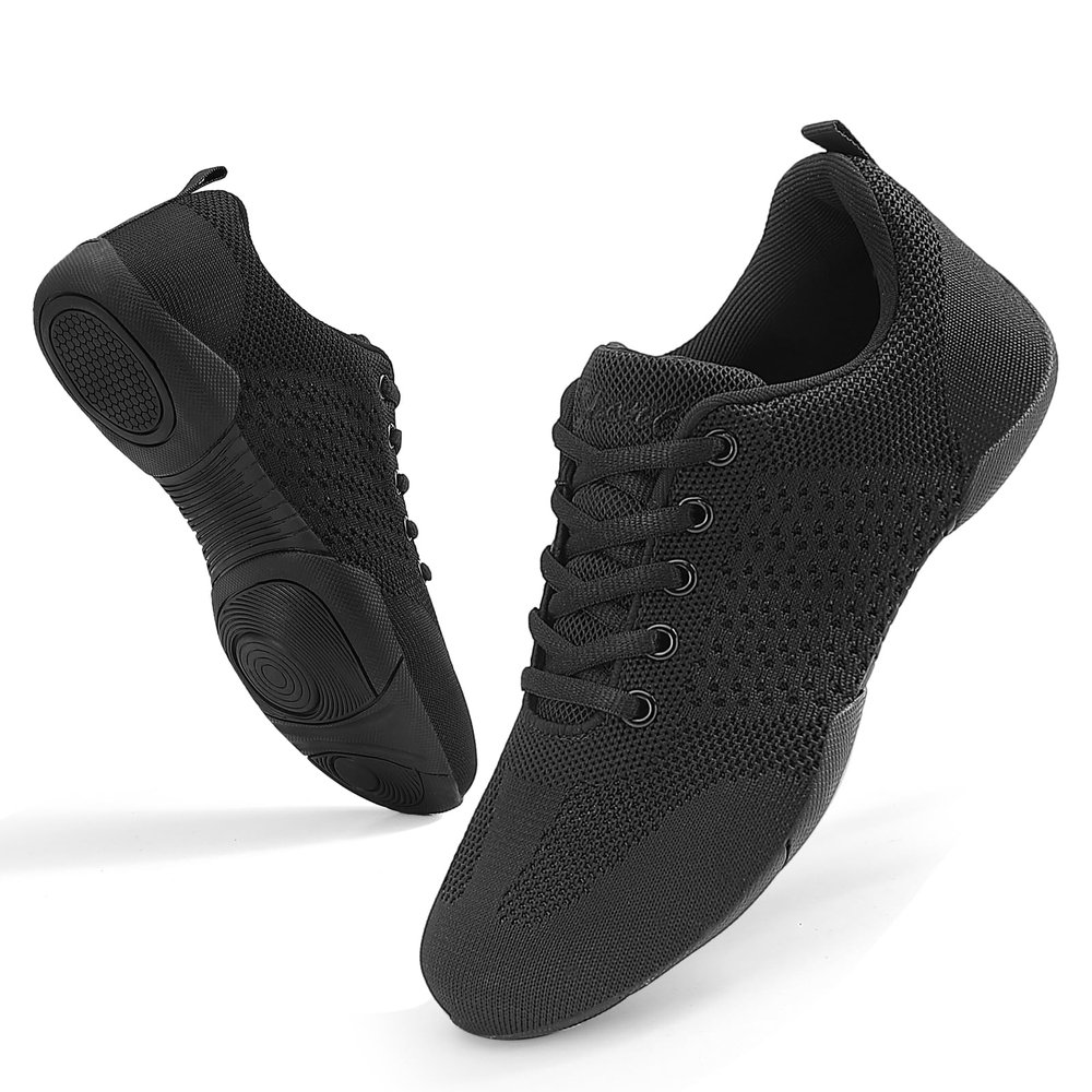 OITLSR Girls Cheer Shoes Black Youth Cheerleading Shoes Dance Athletic Training Breathable Dancing Lightweight Competition Comfortable Sport Sneakers Big Kid Size 4.5 Black 36