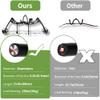 AHOSOUTLY 1Pack Bow Hanger Display Archery Rack Wall Mount Holder Wall Hook Stand Bow Hold up to 22 Lbs Rubber Protection and No Scratches view 3