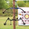 AHOSOUTLY 1Pack Bow Hanger Display Archery Rack Wall Mount Holder Wall Hook Stand Bow Hold up to 22 Lbs Rubber Protection and No Scratches view 4