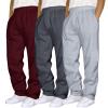 Mens 3 Pack Sweatpants Loose Fleece Casual Trousers Elastic Waist Drawstring Jogger Pants Baggy Running Sports Pants view 1
