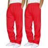 Men's Casual Sweatpants 2 Pack Trousers Heavyweight Fleece Jogger Pants Elastic Waist Drawstring Gym Workout Pants view 1