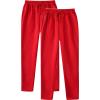 Men's Casual Sweatpants 2 Pack Trousers Heavyweight Fleece Jogger Pants Elastic Waist Drawstring Gym Workout Pants view 2
