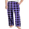 Arshiner Boys Pajama Pants Long Sleep Plaid Pants Soft Lounge Pj Bottoms with Pockets Purple Plaid 11-12 Years view 1